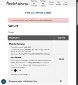 Mobile Recharge coupon verification screenshot