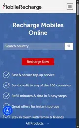 Mobile Recharge coupon verification screenshot