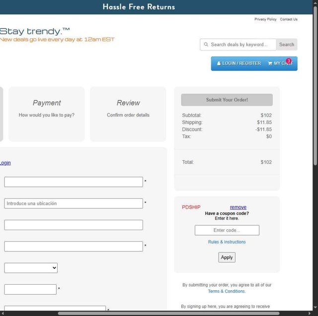 Mobstub checkout page showing Mobstub discount code box | Screenshot taken by SimplyCodes community member on Sep 9, 2025