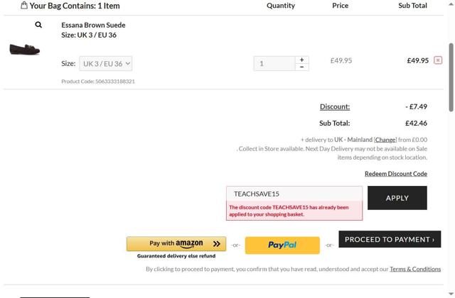 Moda in Pelle checkout page showing Moda in Pelle discount code box | Screenshot taken by SimplyCodes community member on Aug 29, 2025