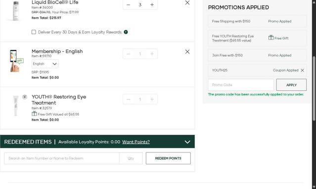 Modere checkout page showing Modere promo code box | Screenshot taken by SimplyCodes community member on Aug 13, 2025