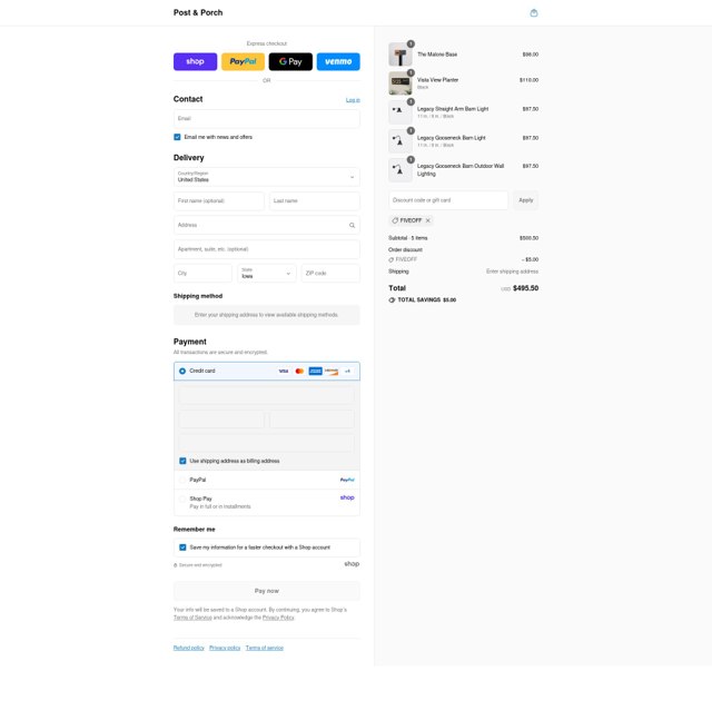Modern Aspect checkout page showing Modern Aspect promo code box | Screenshot taken by SimplyCodes community member on Sep 7, 2025