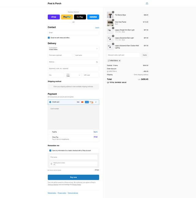 Modern Aspect checkout page showing Modern Aspect promo code box | Screenshot taken by SimplyCodes community member on Sep 7, 2025