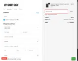 Momax coupon verification screenshot