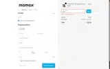 Momax coupon verification screenshot