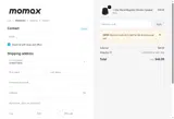 Momax coupon verification screenshot