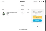Momax coupon verification screenshot