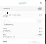 momomo25 coupon verification screenshot