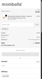 CVM coupon verification screenshot