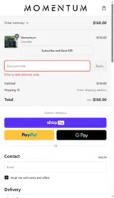 DELANEY10 coupon verification screenshot