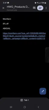 Momfann coupon verification screenshot