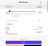 MOM25 coupon verification screenshot