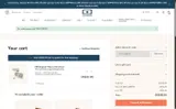 WELCOME10 coupon verification screenshot