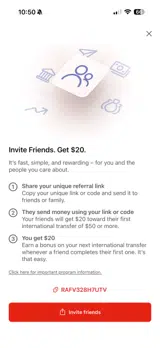 MoneyGram coupon verification screenshot