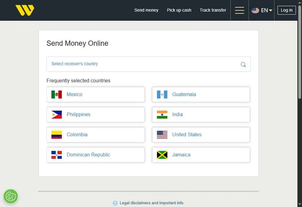 Western Union checkout page showing Western Union promo code box | Screenshot taken by SimplyCodes community member on Feb 1, 2026