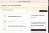 Monica Rich Kosann coupon verification screenshot