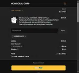 MONODEAL10 coupon verification screenshot