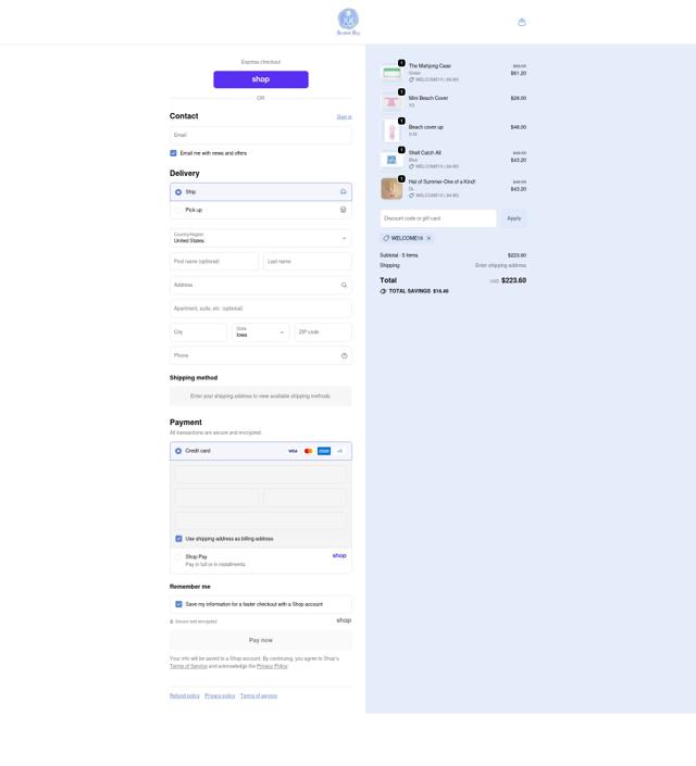 Monogram Mary checkout page showing Monogram Mary promo code box | Screenshot taken by SimplyCodes community member on Oct 3, 2025