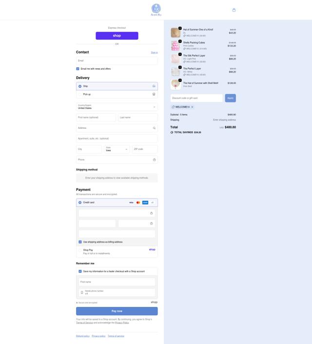 Monogram Mary checkout page showing Monogram Mary promo code box | Screenshot taken by SimplyCodes community member on Sep 20, 2025