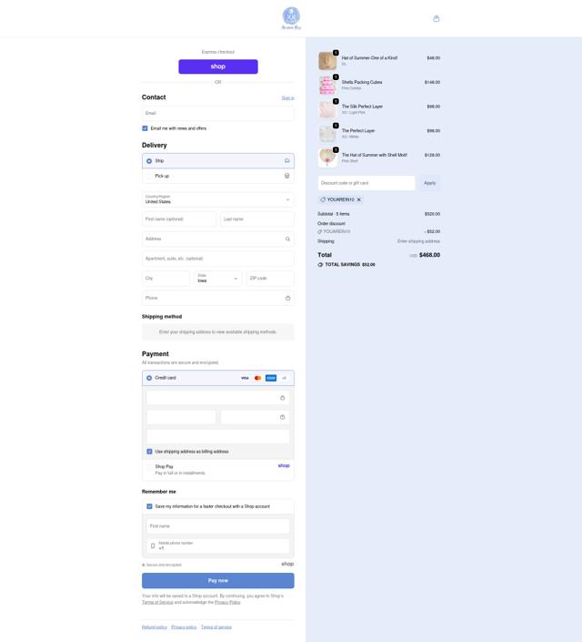 Monogram Mary checkout page showing Monogram Mary promo code box | Screenshot taken by SimplyCodes community member on Sep 20, 2025