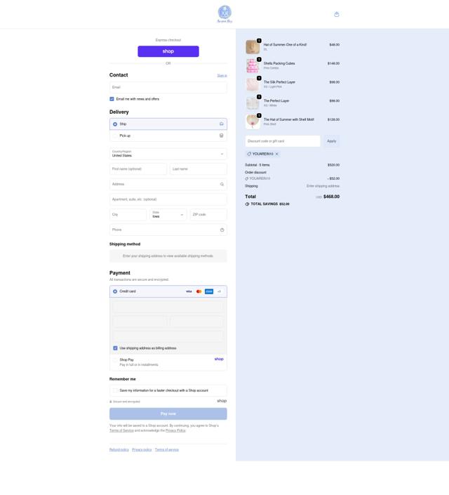 Monogram Mary checkout page showing Monogram Mary promo code box | Screenshot taken by SimplyCodes community member on Sep 25, 2025