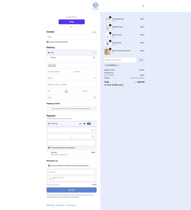 Monogram Mary checkout page showing Monogram Mary promo code box | Screenshot taken by SimplyCodes community member on Oct 3, 2025