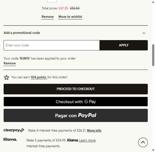 Monsoon UK checkout page showing Monsoon UK promo code box | Screenshot taken by SimplyCodes community member on Jun 26, 2025