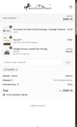 XUPO15 coupon verification screenshot
