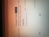 CART30 coupon verification screenshot