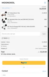 free5% coupon verification screenshot