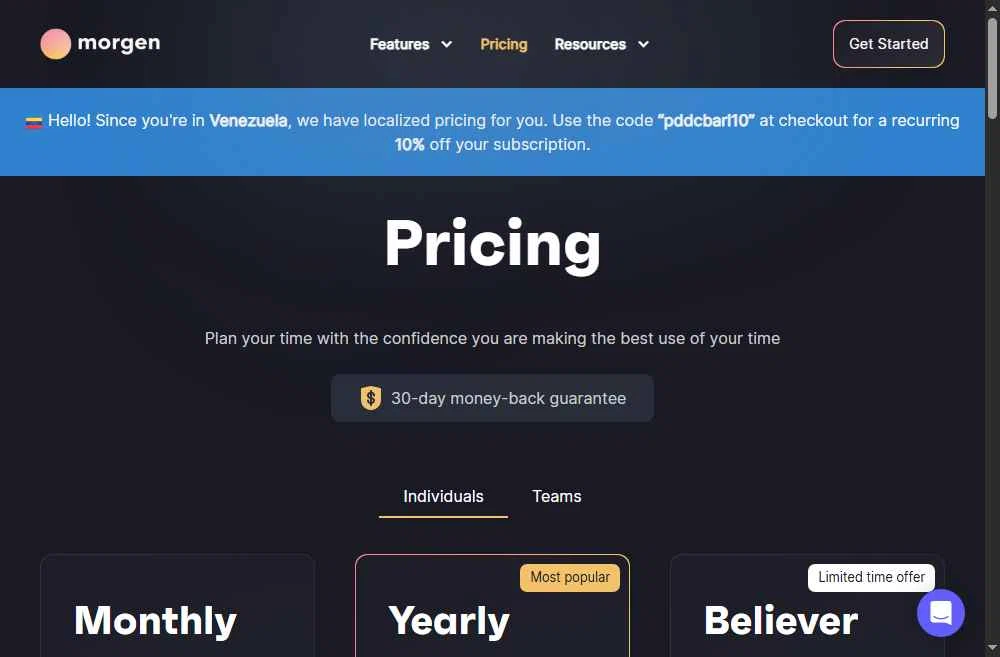 Morgen checkout page showing Morgen discount code box | Screenshot taken by SimplyCodes community member on Oct 14, 2025
