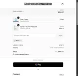 Morphogen Nutrition coupon verification screenshot