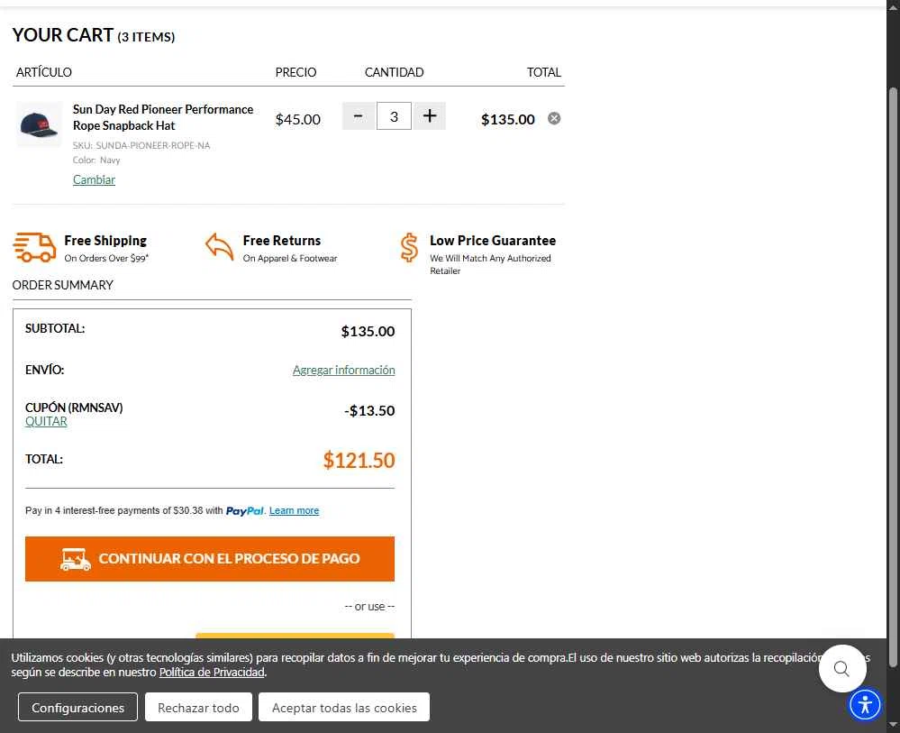 Morton Golf Sales checkout page showing Morton Golf Sales coupon code box | Screenshot taken by SimplyCodes community member on Feb 9, 2026