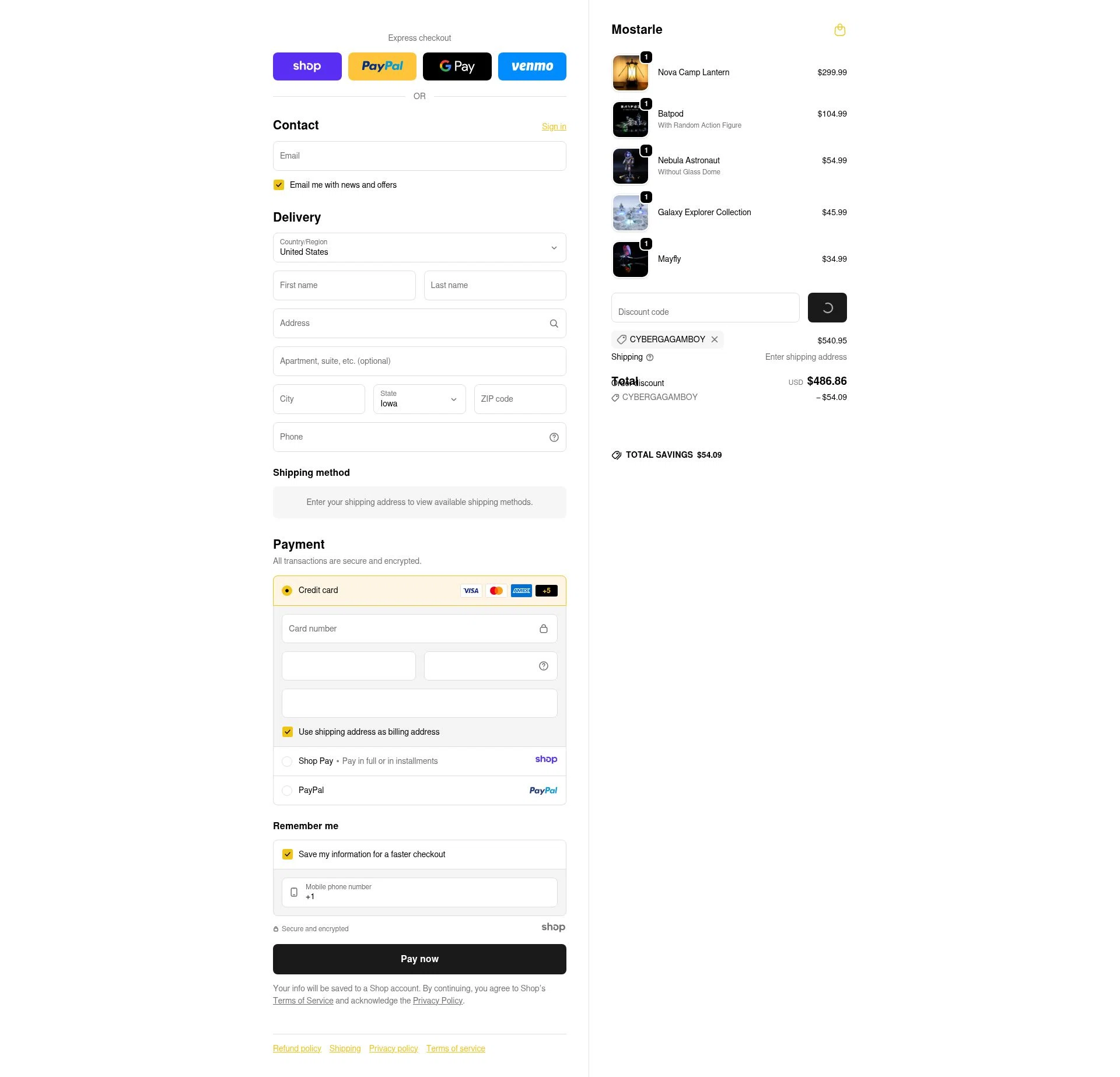 Mostarle checkout page showing Mostarle discount code box | Screenshot taken by SimplyCodes community member on Jan 10, 2026