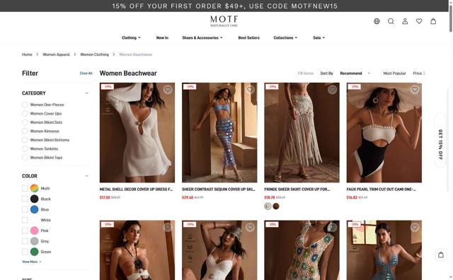 MOTF checkout page showing MOTF promo code box | Screenshot taken by SimplyCodes community member on Sep 3, 2025