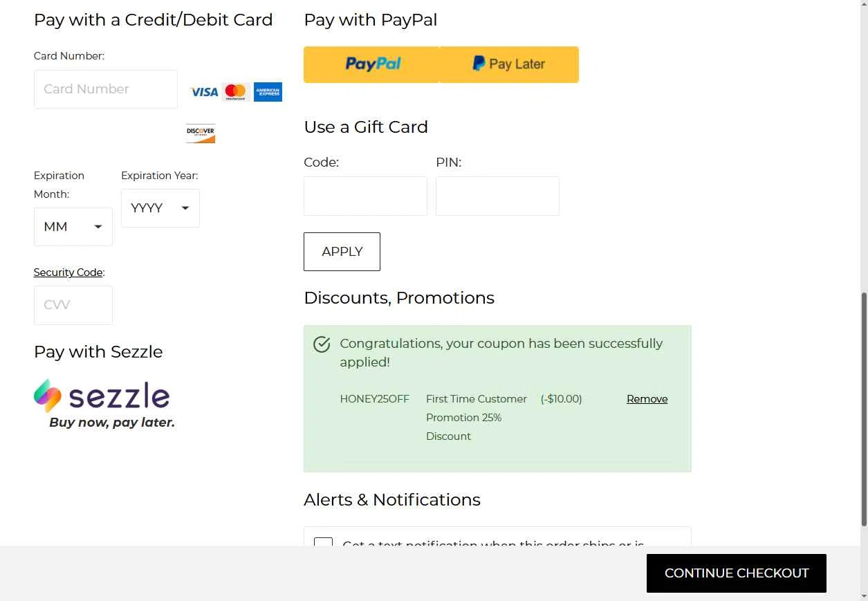 Motives checkout page showing Motives promo code box | Screenshot taken by SimplyCodes community member on Nov 8, 2025