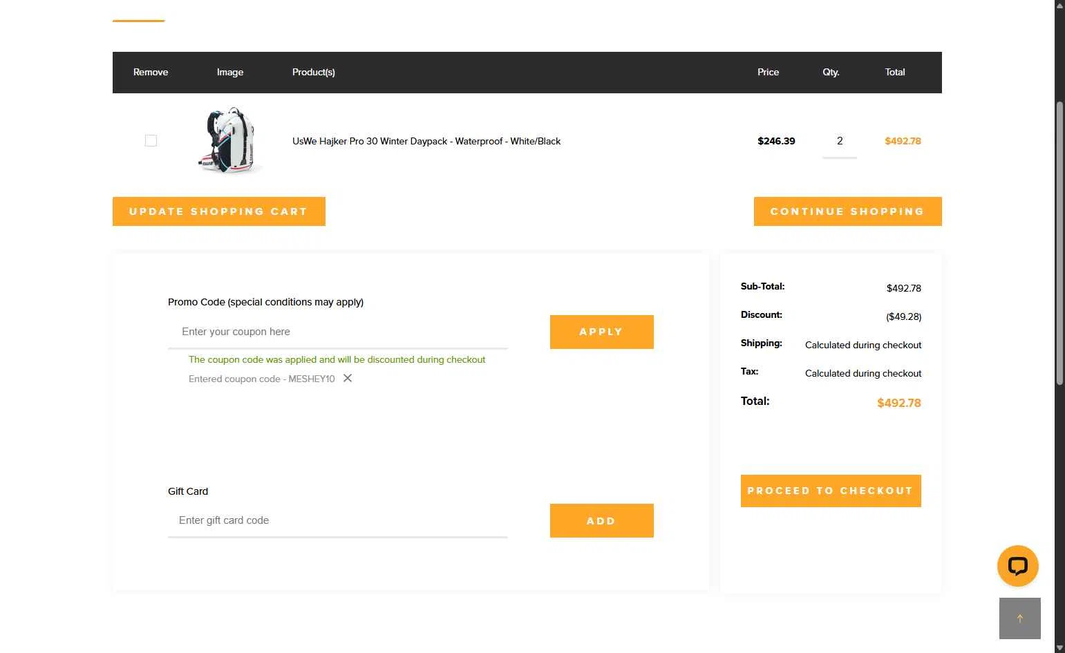Motomentum checkout page showing Motomentum coupon code box | Screenshot taken by SimplyCodes community member on Sep 6, 2025