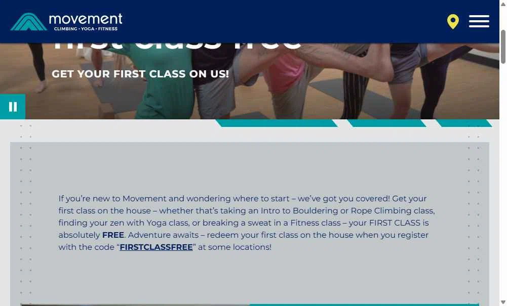 Movement Climbing checkout page showing Movement Climbing promo code box | Screenshot taken by SimplyCodes community member on May 21, 2025