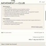 The Movement Club coupon verification screenshot