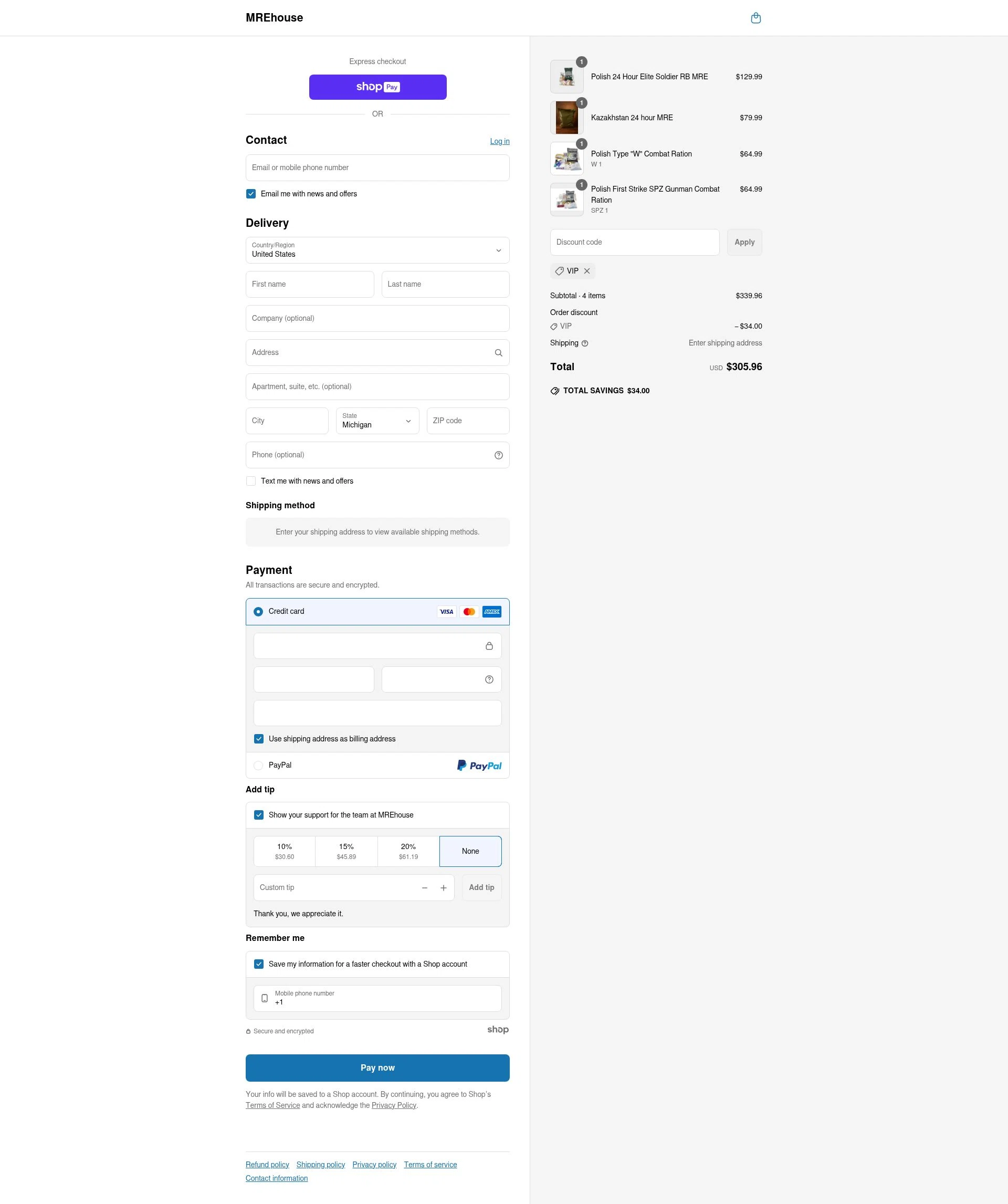MREhouse checkout page showing MREhouse promo code box | Screenshot taken by SimplyCodes community member on Jul 1, 2025