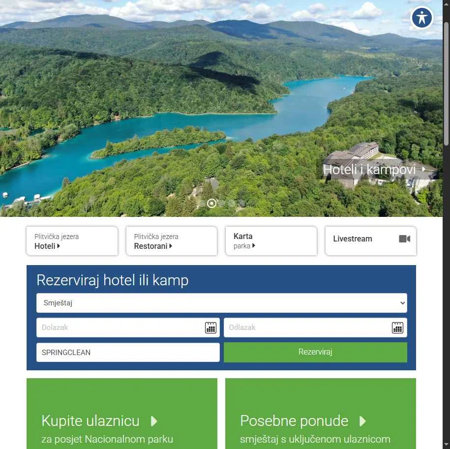 Plitvice Lakes National Park checkout page showing Plitvice Lakes National Park discount code box | Screenshot taken by SimplyCodes community member on Apr 28, 2025