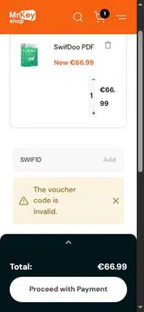 Mr Key Shop IT coupon verification screenshot