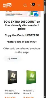 Mr Key Shop IT coupon verification screenshot