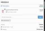 MRLDoll coupon verification screenshot