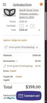freeshipping coupon verification screenshot