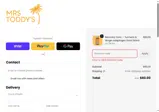 MRSTODDYS coupon verification screenshot