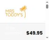 MRSTODDYS coupon verification screenshot