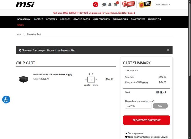 MSI Promo Codes (3 Verified) - $50 Off Sitewide Aug 2025