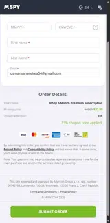 HONEYM15 coupon verification screenshot