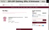 Mississippi State Bulldogs coupon verification screenshot